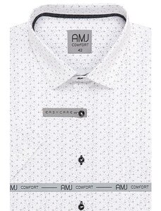 Pánská košile AMJ Comfort VKBR 1364 bílo-černá