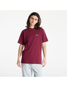 Pánské tričko Vans Left Chest Logo Tee Burgundy