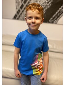 Chlapecké tričko s krátkým rukávem GUESS, modré LIME