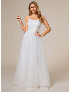 Ever Pretty bílé svatební šaty 023w zdobené