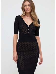 Šaty Guess BELLE černá barva, mini, W4GK14 Z36O0