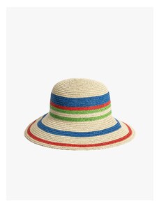 Koton Bucket Straw Hat Multicolor Textured