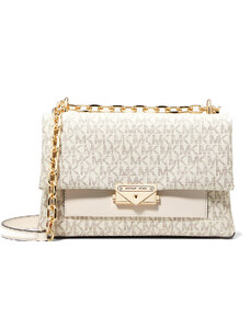 Michael Kors Cece Medium Logo Shoulder Bag Light Cream Multi