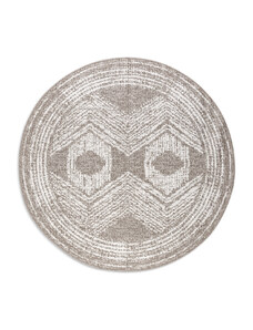 ELLE Decoration koberce Kusový koberec Gemini 106031 Linen kruh z kolekce Elle – na ven i na doma - 100x100 (průměr) kruh cm
