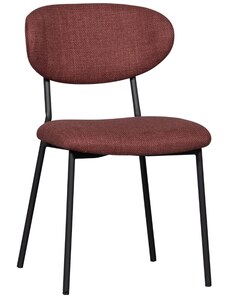 Hoorns Červená čalouněná jídelní židle Kiel