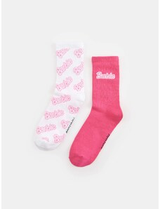 Sinsay - Sada 2 párů ponožek Barbie - vícebarevná