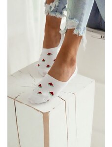 Balerinkové ponožky Milena 0576.003 Meloun Bílé