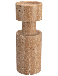 Béžový mramorový svícen DUTCHBONE PAROS 27 cm