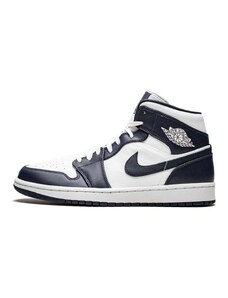 Jordan 1 Mid White Metallic Gold Obsidian