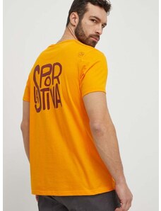 Tričko LA Sportiva Back Logo oranžová barva, s potiskem, F04102102