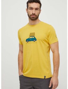 Tričko LA Sportiva Cinquecento žlutá barva, s potiskem, N55735735