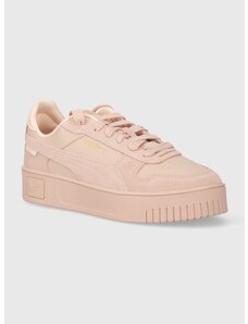 Kožené sneakers boty Puma Carina Street SD růžová barva, 395093