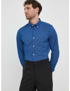 Bavlněná košile Tommy Hilfiger slim, s límečkem button-down
