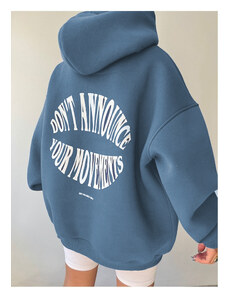 Know Dont Hoodie Sweatshirt Indigo Blue