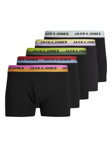 JACK & JONES Boxerky 'SPLITTER' zelená / pink / červená / černá