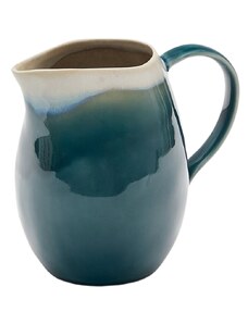 Modro-bílý keramický džbán Kave Home Sanet 5 l