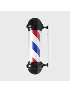 Slickstyle Barber pole světelný poutač pro holičství Black