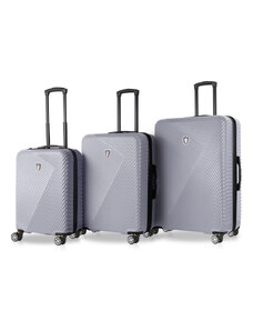 Sada cestovních kufrů Tucci 0118 - stříbrné