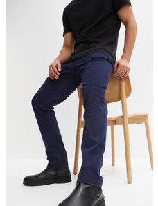 bonprix Strečové kalhoty Regular Fit Straight Modrá