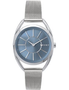 MINET Stříbrné dámské hodinky ICON BLUE MESH