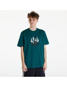 adidas Originals Pánské tričko adidas Flames Logo Tee Collegiate Green