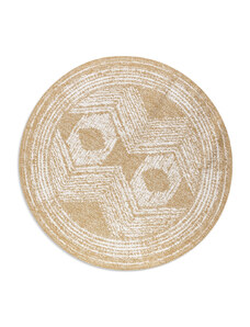 ELLE Decoration koberce Kusový koberec Gemini 106032 Ochre kruh z kolekce Elle – na ven i na doma - 100x100 (průměr) kruh cm