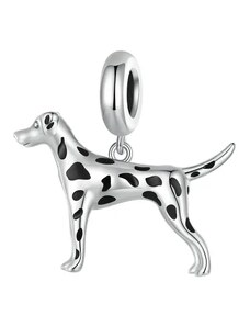 Stříbro 925 Visací Přívěsek Dalmatian Dog