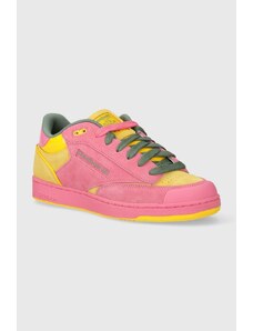 Kožené sneakers boty Reebok Classic Club C Bulc růžová barva, 100074246