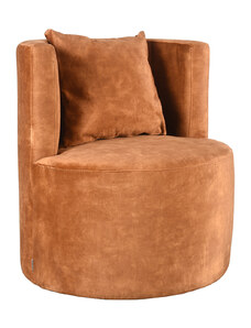 LABEL51 Křeslo Lounge chair Evy - Ochre - Velours