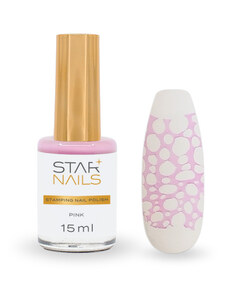 Stamping Nail Polish Starnails, 15ml - Pink - zdobicí lak