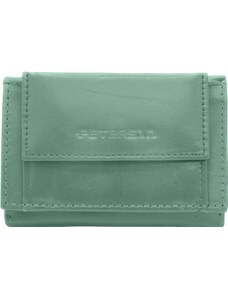 Dámská kožená mini peněženka Peterson - světle modrá