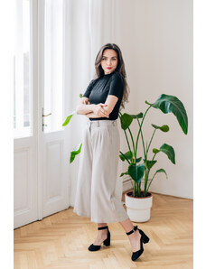 Culottes Michele krémové