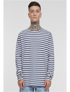 UC Men Pánské triko Regular Stripe LS - bílé/modré
