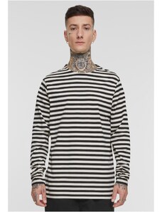 UC Men Pánské triko Regular Stripe LS - bílé/černé