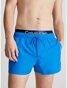 Pánské plavky Tkaný spodní díl SHORT DOUBLE WAISTBAND KM0KM00947CZV - Calvin Klein