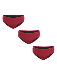 3PACK Menstruační kalhotky Meracus Timeless Burgundy Plus (MEMS106)