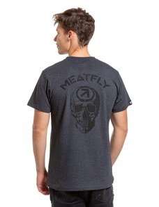 Pánské tričko Meatfly Skuller tmavě šedá