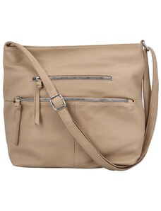 Dámská crossbody kabelka tmavě béžová - Herisson Emiana béžová