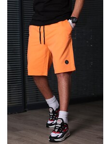 Madmext Men's Orange Basic Shorts 5446