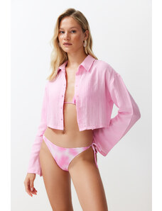 Trendyol Pink Woven Muslin Shirt