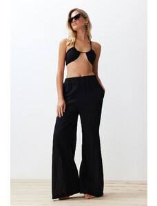 Trendyol Black Woven Linen blend Blouse Pants Set