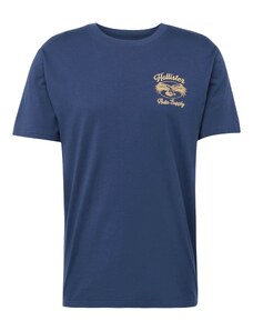 HOLLISTER Tričko námořnická modř / oranžová