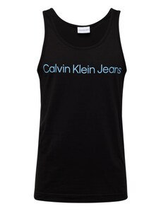 Calvin Klein Jeans Tričko 'INSTITUTIONAL' světlemodrá / černá