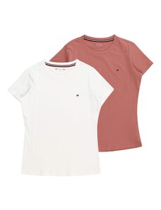 Tommy Hilfiger Underwear Noční košilka tmavě růžová / bílá