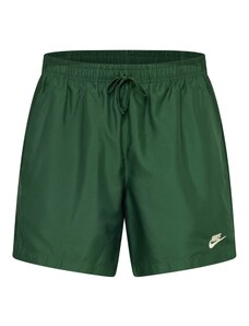 Nike Sportswear Kalhoty krémová / tmavě zelená