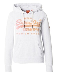 Superdry Mikina světle šedá / mandarinkoná / lososová