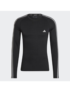 Adidas Tričko Techfit 3-Stripes Training Long Sleeve