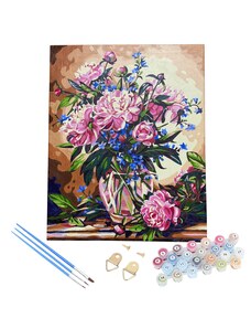 Malování podle čísel 20x30 cm - Květy ve váze