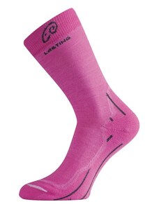 Ponožky Lasting merino WHI treking Velikost: S růžová