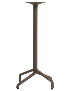 Nardi Hnědá hliníková stolová podnož Frasca 107 cm